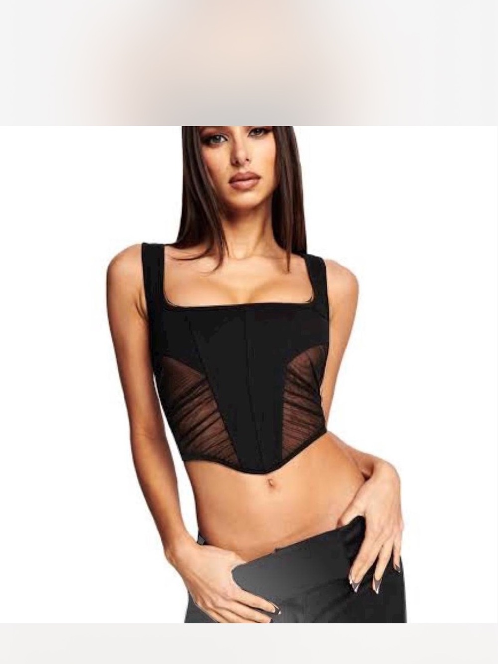 I.AM.GIA Mandi Corset top in black, size small
